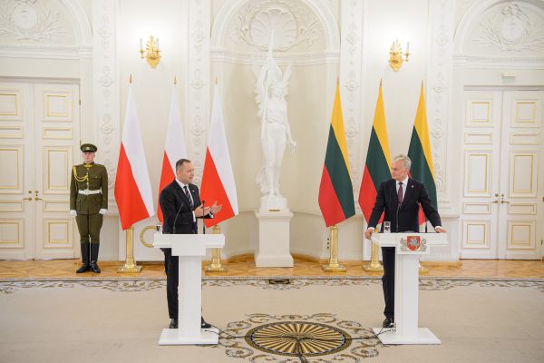 Nawrocki a térség biztonságáról beszélt